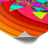 Color Me Bright #3 Fraktal Poster (Ecke)