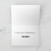 Color Me Christmas Karte (Innenseite)