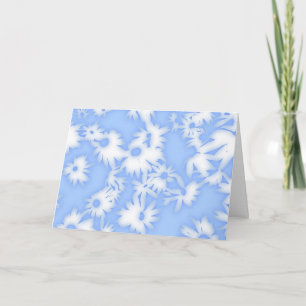 Color Me Daisies Sky Blue Birthday Card Feiertagskarte