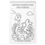 Color Me Dinosaurier | Kinderfarbbuch Kalender (Titelbild)