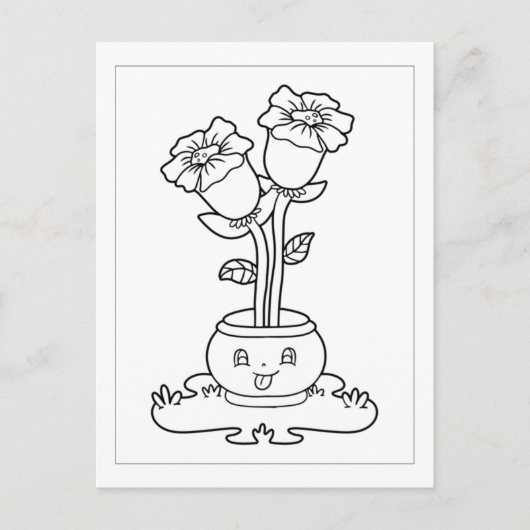 Color Me Doppeldarodien | Aktivitätskarten Postkarte (Vorderseite)