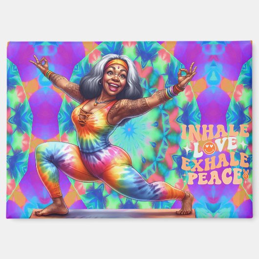 Color-Me Hippie Chic Inhale Magnet (Vorderseite)