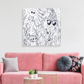 Color Me Hübsch - Leinwand (Glanz) (Insitu (Wohnzimmer))
