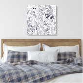 Color Me Hübsch - Leinwand (Glanz) (Insitu (Schlafzimmer))