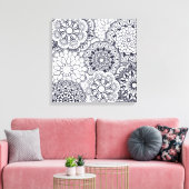 Color Me Hübsch - überzogene Canvas (Glanz) Leinwanddruck (Insitu (Wohnzimmer))