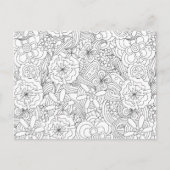 Color Me in B4 geben Posey ・ Custom Postkarte (Vorderseite)