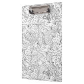 Color Me in ・ Blume Muster Klemmbrett (Links)