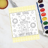 Color Me Lass | Aktivitätskarten Postkarte