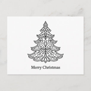 🖤 Color Me Merry – DIY Weihnachtsbaum-Postkarte � Postkarte