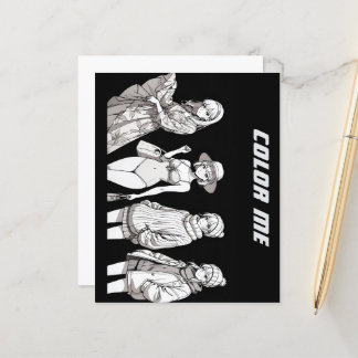 Color Me Page für Kinder | Modemädchen