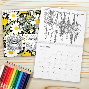 Color Me Pflanzen, Blumen und Gartenarbeit Kalender