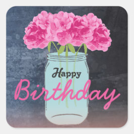 Color me Pink Birthday Bouquet Stickers