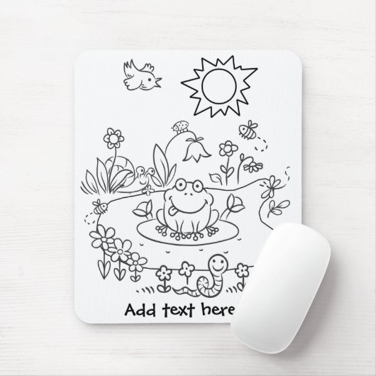 Color Me Pond Life DIY Mousepad (Mit Mouse)