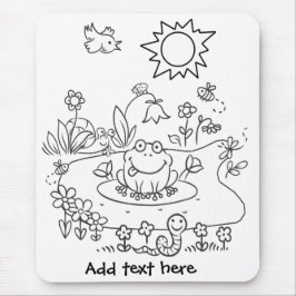 Color Me Pond Life DIY Mousepad