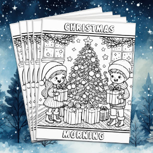 Color-Me-Seite Weihnachtsmauer Flyer