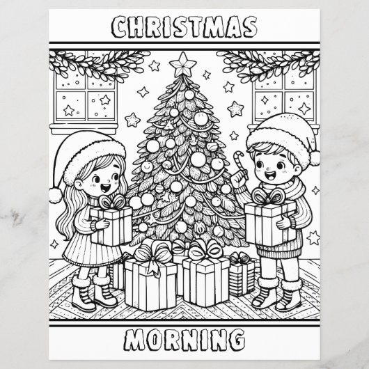 Color-Me-Seite | Weihnachtsmauer Flyer (Vorne)