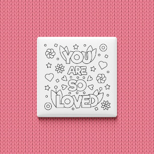 Color Me Sie sind so lieben Inspirier-Aktivität Button