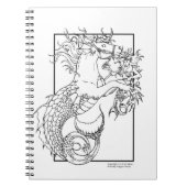 COLOR ME Spiral Notebook Fantasy Hippocampus Notizblock (Vorderseite)