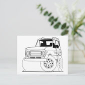 Color Me Tall SUV | Kinder-Aktivitätskarten Postkarte (Stehend Vorderseite)