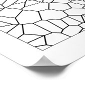 Color Me Voronoi Pattern Poster (Ecke)