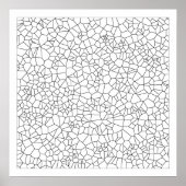Color Me Voronoi Pattern Poster (Vorne)