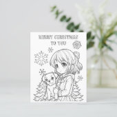 Color Me Weihnachtspapier für Kinder (Stehend Vorderseite)