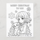 Color Me Weihnachtspapier für Kinder (Vorderseite)