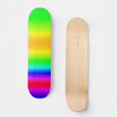 Color Mix Rainbow Wasserfarbe Skateboard (Vorderseite)