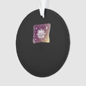 Color Moon Boho Whimsigothic Gothic Witchy Ornament (Vorderseite)