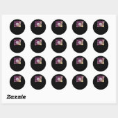 Color Moon Boho Whimsigothic Gothic Witchy Runder Aufkleber (Blatt)
