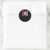 Color Moon Boho Whimsigothic Gothic Witchy Runder Aufkleber (Tasche)