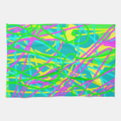 Color My Dreams Scribble Muster Ausdrucksstarke Kü Geschirrtuch (Horizontal)