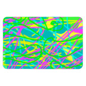 Color My Dreams Scribble Muster Ausdrucksstarke Kü Magnet (Horizontal)