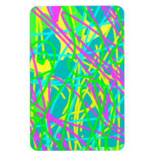 Color My Dreams Scribble Muster Ausdrucksstarke Kü Magnet