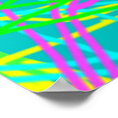 Color My Dreams Scribble Muster Ausdrucksstarke Kü Poster (Ecke)