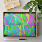 Color My Dreams Scribble Muster Ausdrucksstarke Kü Seidenpapier (Geschenk)