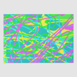 Color My Dreams Scribble Muster Ausdrucksstarke Kü Seidenpapier