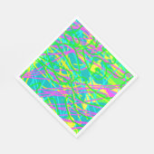 Color My Dreams Scribble Muster Ausdrucksstarke Kü Serviette (Ecke)