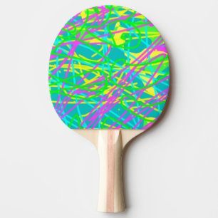Color My Dreams Scribble Muster Ausdrucksstarke Kü Tischtennis Schläger