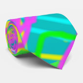 Color My Dreams Scribble Muster expressive Krawatte (Gerollt)