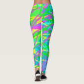 Color My Dreams Scribble Muster expressive Leggings (Rückseite)