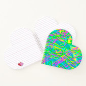 Color My Dreams Scribble Muster expressive Notizblock (Innenseite)