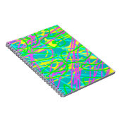 Color My Dreams Scribble Muster expressive Notizblock (Rechte Seite)