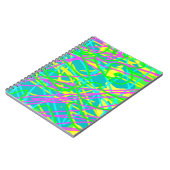 Color My Dreams Scribble Muster expressive Notizblock (Linke Seite)