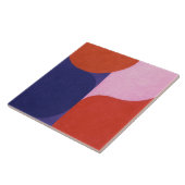 "Color Negotiation" Farbenfrohe Abstrakte Kunst Fliese (Seite)