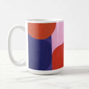 "Color Negotiation" Farbenfrohe Abstrakte Kunst Kaffeetasse