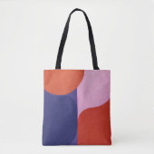"Color Negotiation" Farbenfrohe Abstrakte Kunst Tasche (Vorderseite)