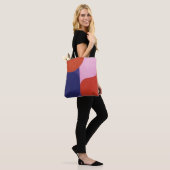 "Color Negotiation" Farbenfrohe Abstrakte Kunst Tasche (Am Model)