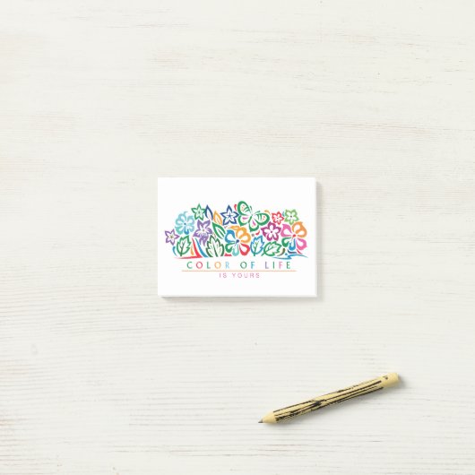 COLOR_of_life Post-it Klebezettel (Auf Schreibtisch)