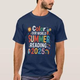 Color our World Summer 2025 Lesen Kreativität T-Shirt